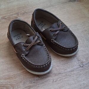 Janie and Jack Size 7 Toddler Loafers, Gently Used. Brown.